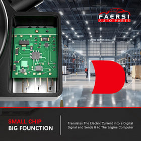 FAERSI packaging box showing new part protection and included labels