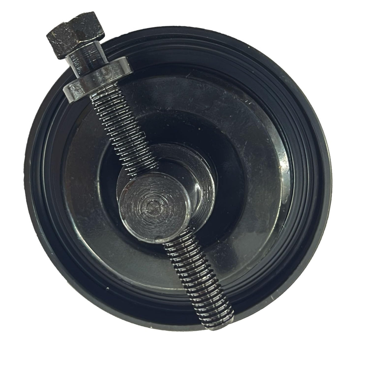 FainWan pulley installed on engine with belt routed showing restored belt alignment