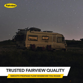 Fairview regulator in box with manual showing simple replacement and quick-start guidance