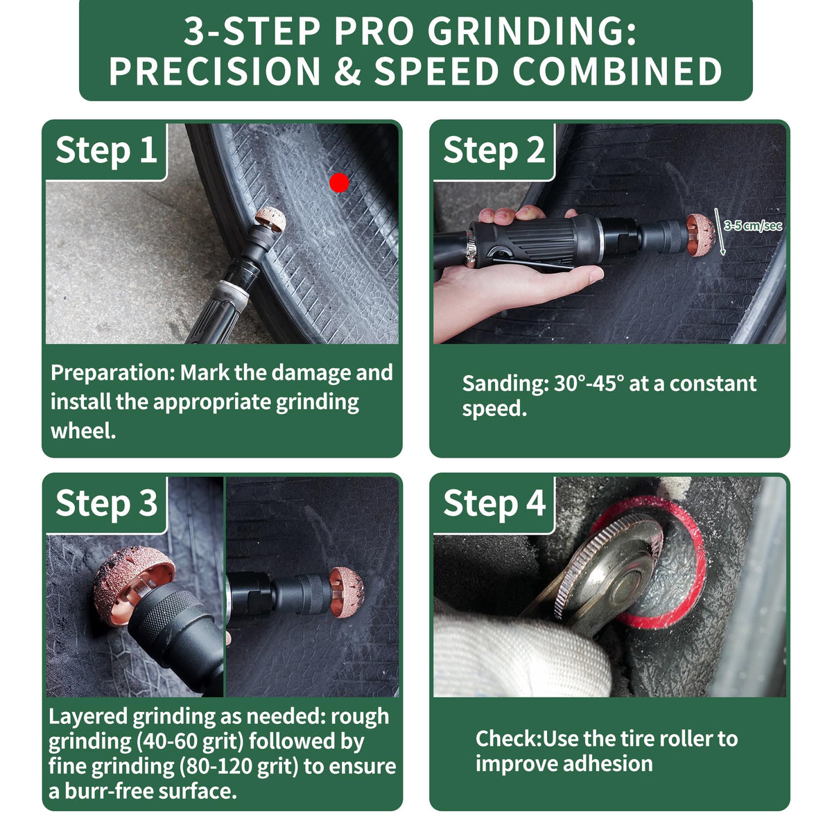 FAITIO ergonomic grip detail for comfortable controlled polishing