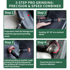 FAITIO ergonomic grip detail for comfortable controlled polishing