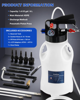 FAITIO shop bench setup with pump highlighting efficient workflow benefits