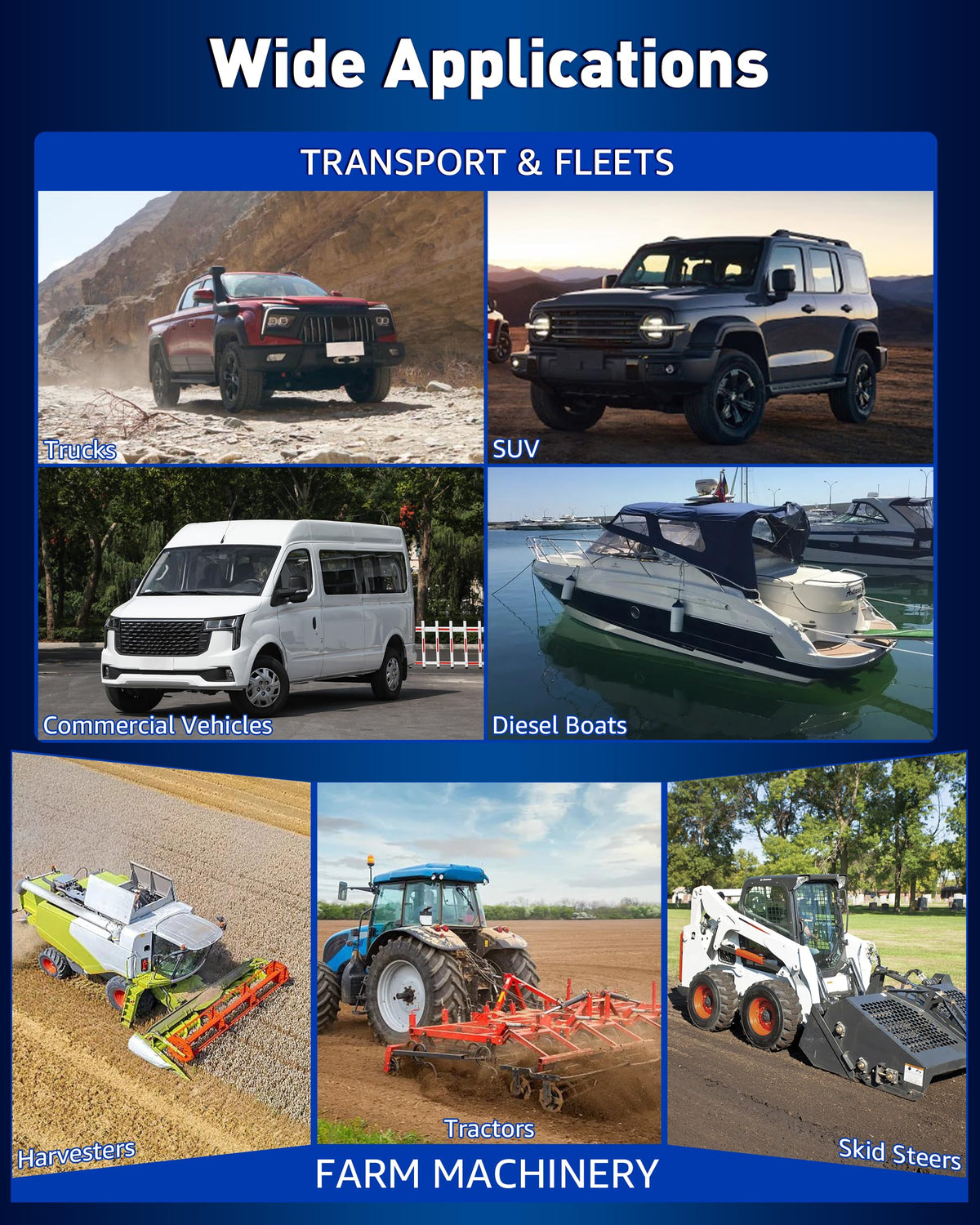 FAITIO refueling a tractor to show fast, convenient on-site fuel transfer