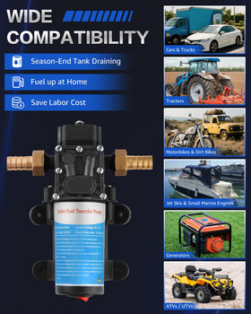 FAITIO size comparison beside a gallon can showing compact, portable scale