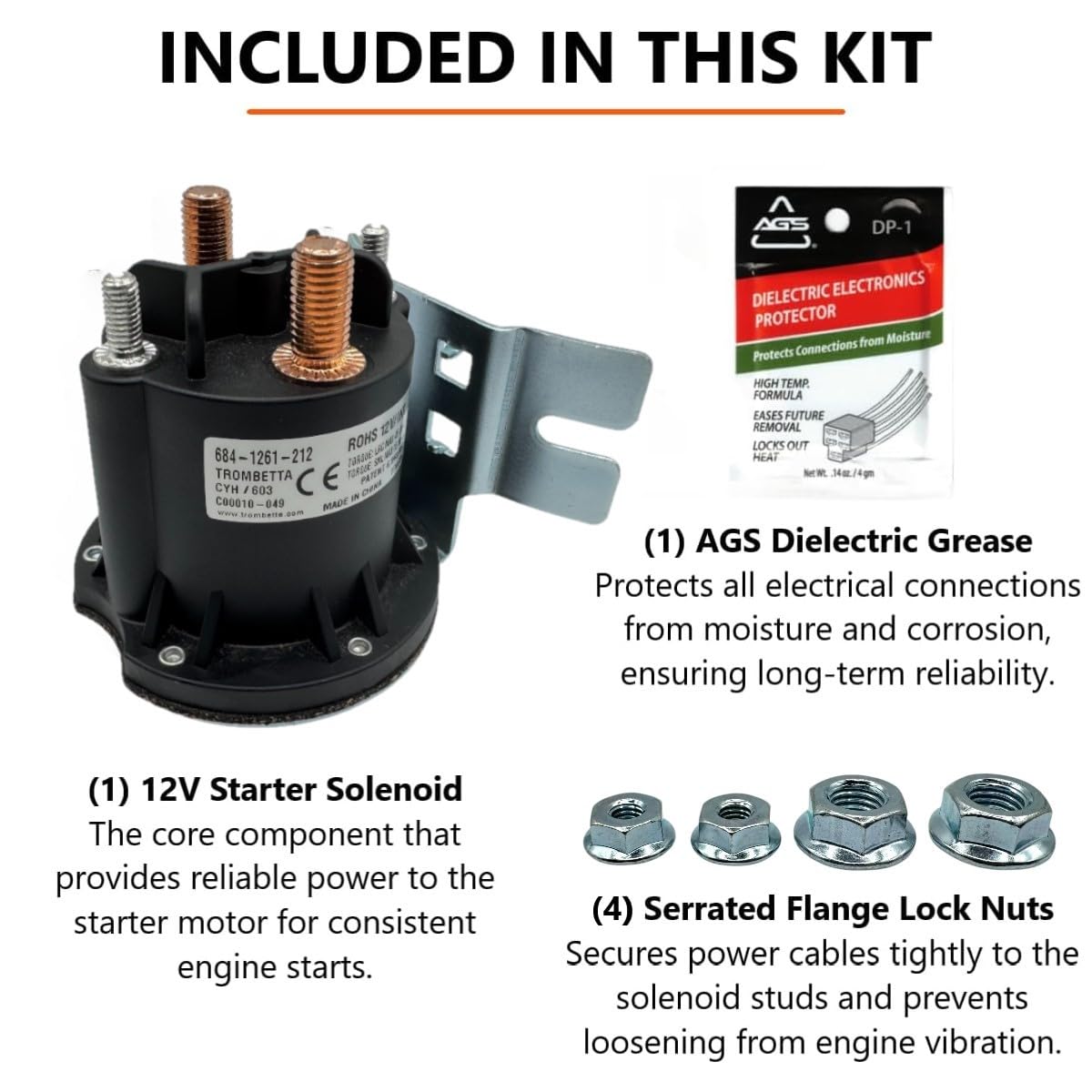 FalconSupply AGS DP-1 dielectric grease packet protecting terminals from corrosion
