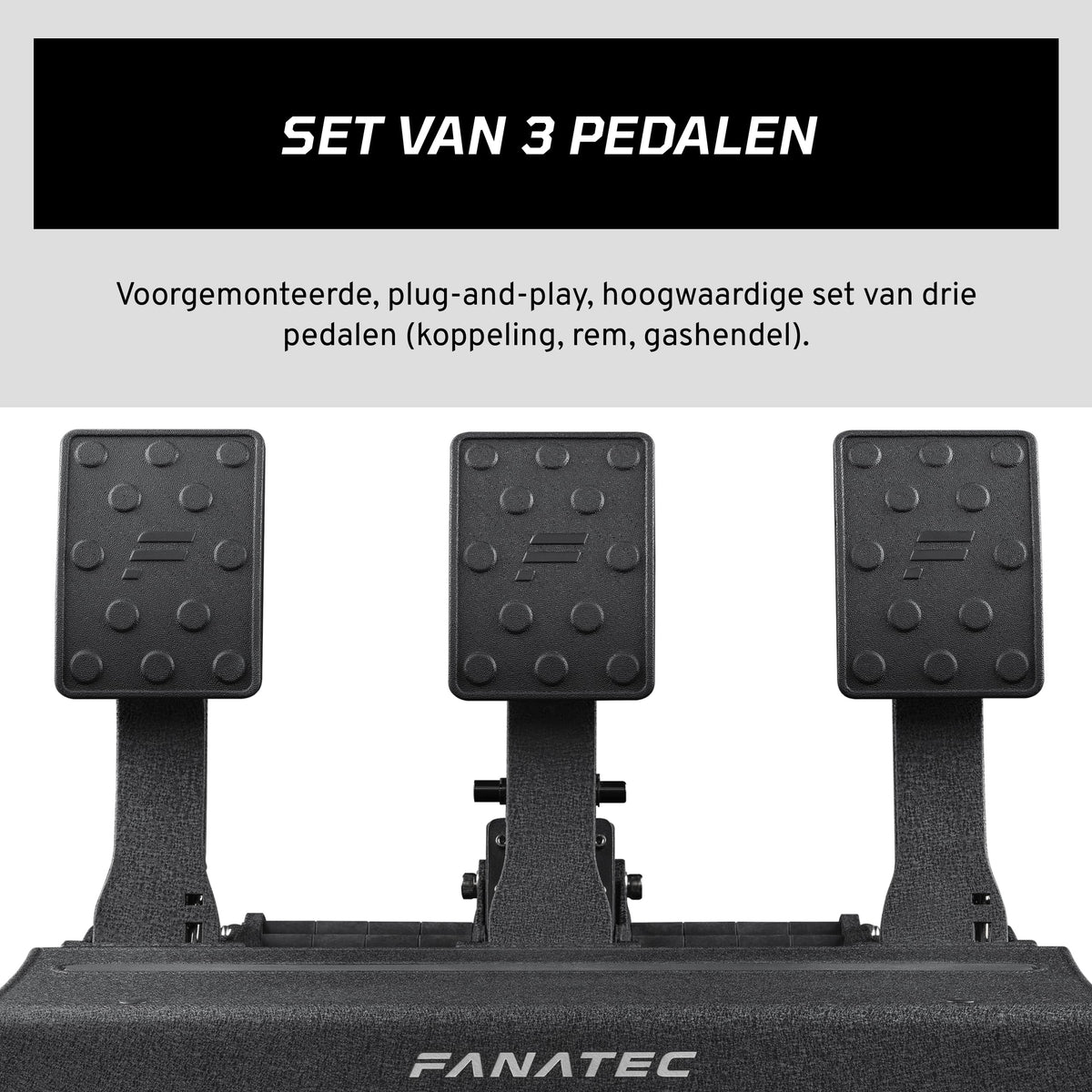 Fanatec close-up of the V2 load cell brake assembly demonstrating precise force feedback