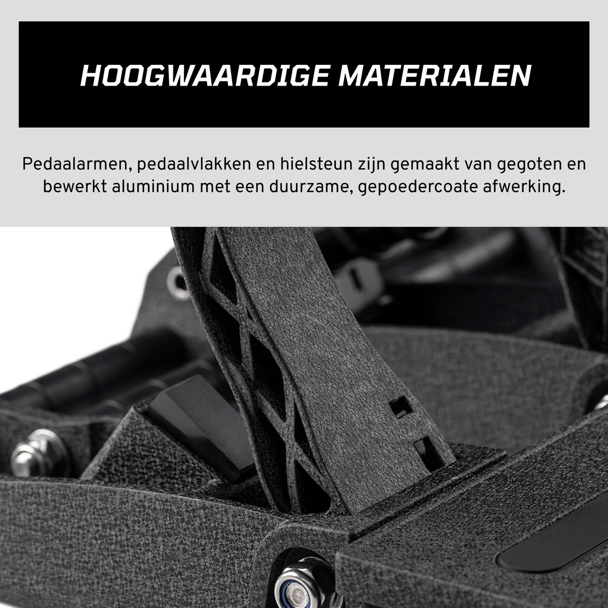 Fanatec pedals mounted in a sim cockpit conveying realistic driver positioning and immersion