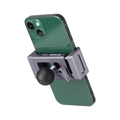 FANAUE front view of assembled mount showing secure grip and stability