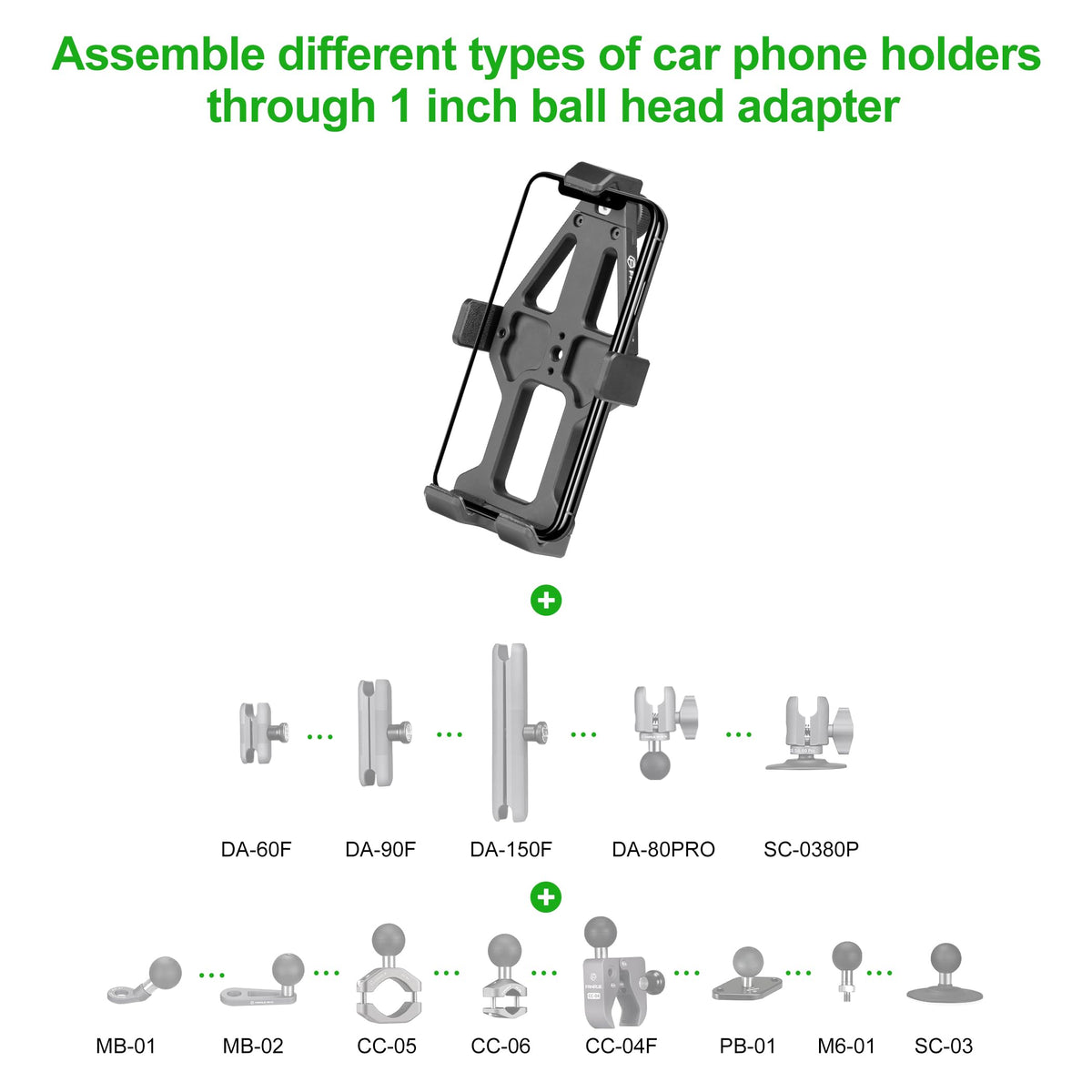 FANAUE handlebar clamp connection demonstrating tool-free installation stability