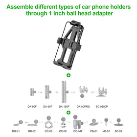 FANAUE handlebar clamp connection demonstrating tool-free installation stability