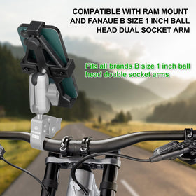 FANAUE side profile clamp illustrating spring-loaded one-handed operation benefit