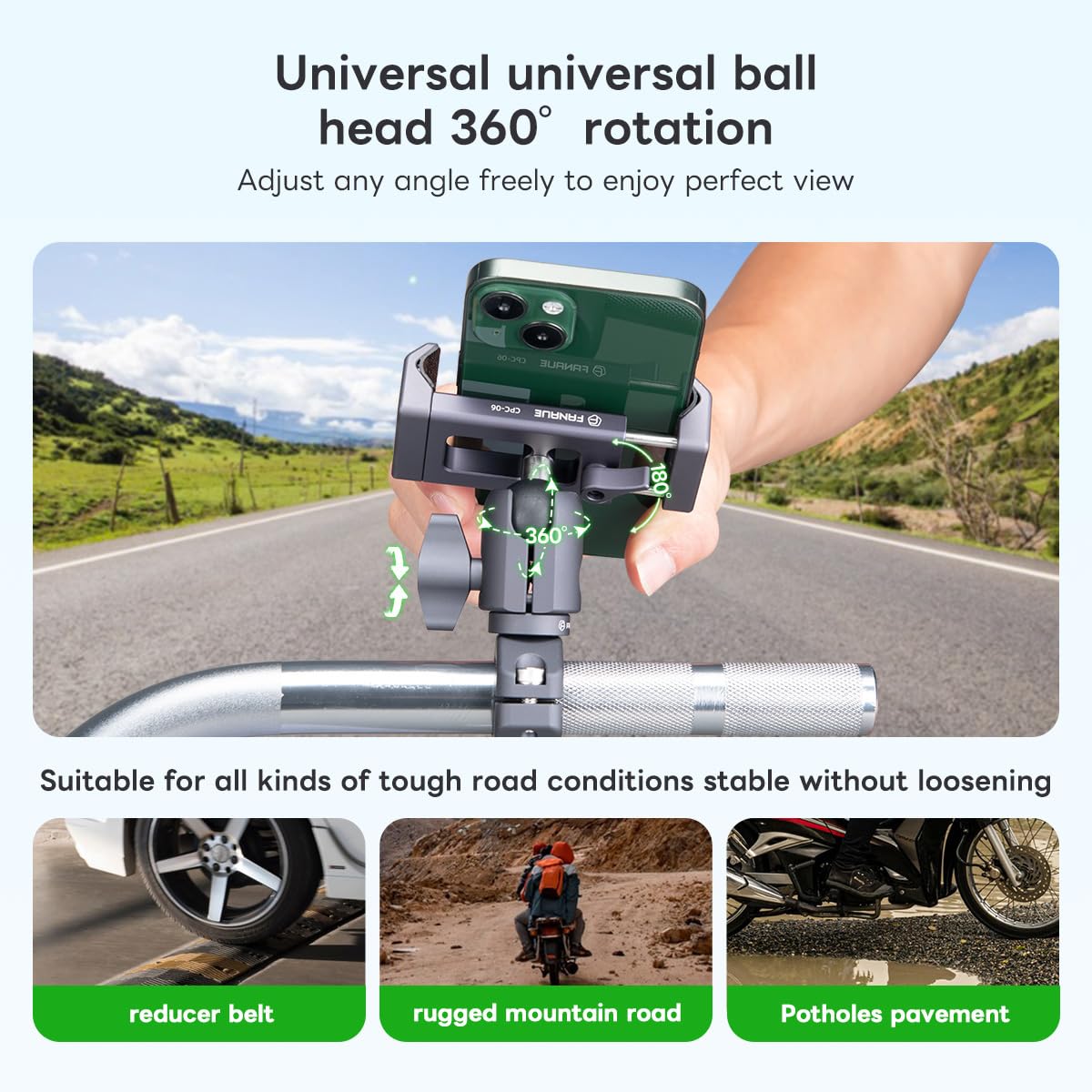 FANAUE exposed spring-loaded clamp mechanism ensuring fast one-handed use