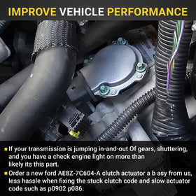 FANHAY installed under hood illustrating restoration of proper shifting function