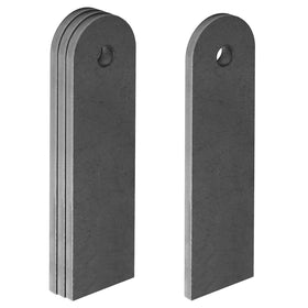 Fanmao front view showing weldable face and uniform shape, durable mounting benefit