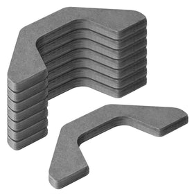 Fanmao front view of eight weld-on tie-down tabs showing design and count