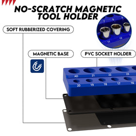 Fanmoss wrench hanger loaded with wrenches demonstrating secure hold