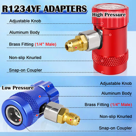 FANOVO high and low pressure couplers closeup highlighting secure connection and leak reduction