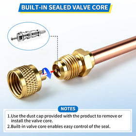 FANOVO valve next to ruler showing length for correct sizing benefit
