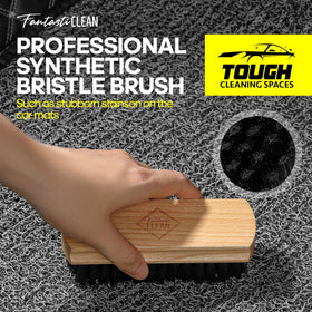 Fantasticlean tools held in hands to show scale and ergonomic wood handles benefit