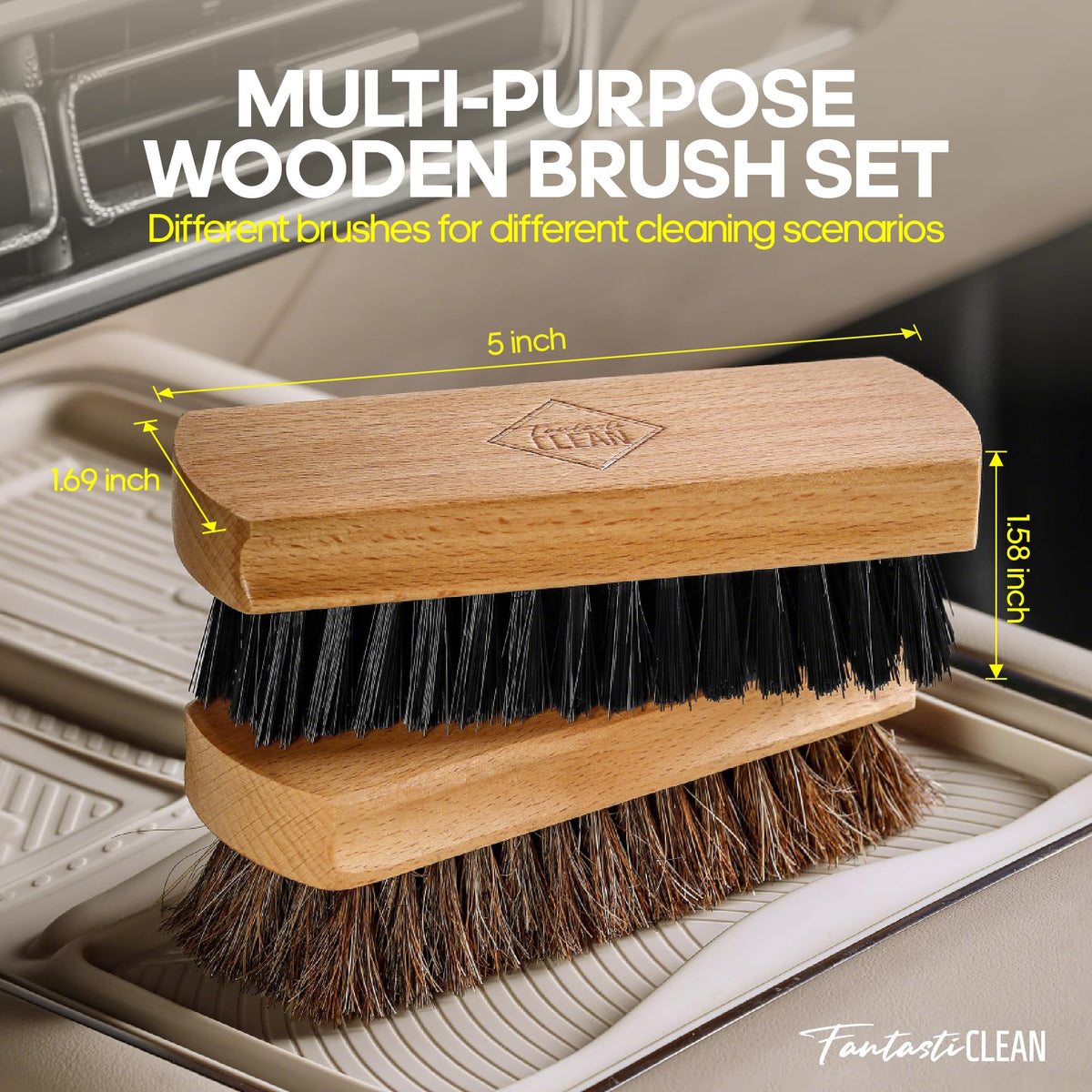 Fantasticlean plush sponge pads displayed absorbing dirt for efficient wipe-away