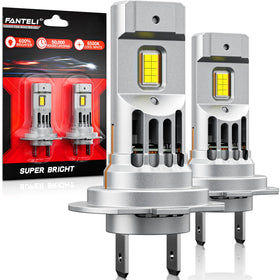 FANTELI H7 front view showing compact halogen-size design and easy fit