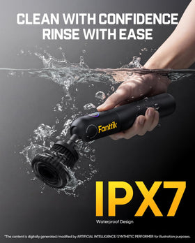 Fanttik Flip G10 held in hand beside car key to show compact, travel-friendly size