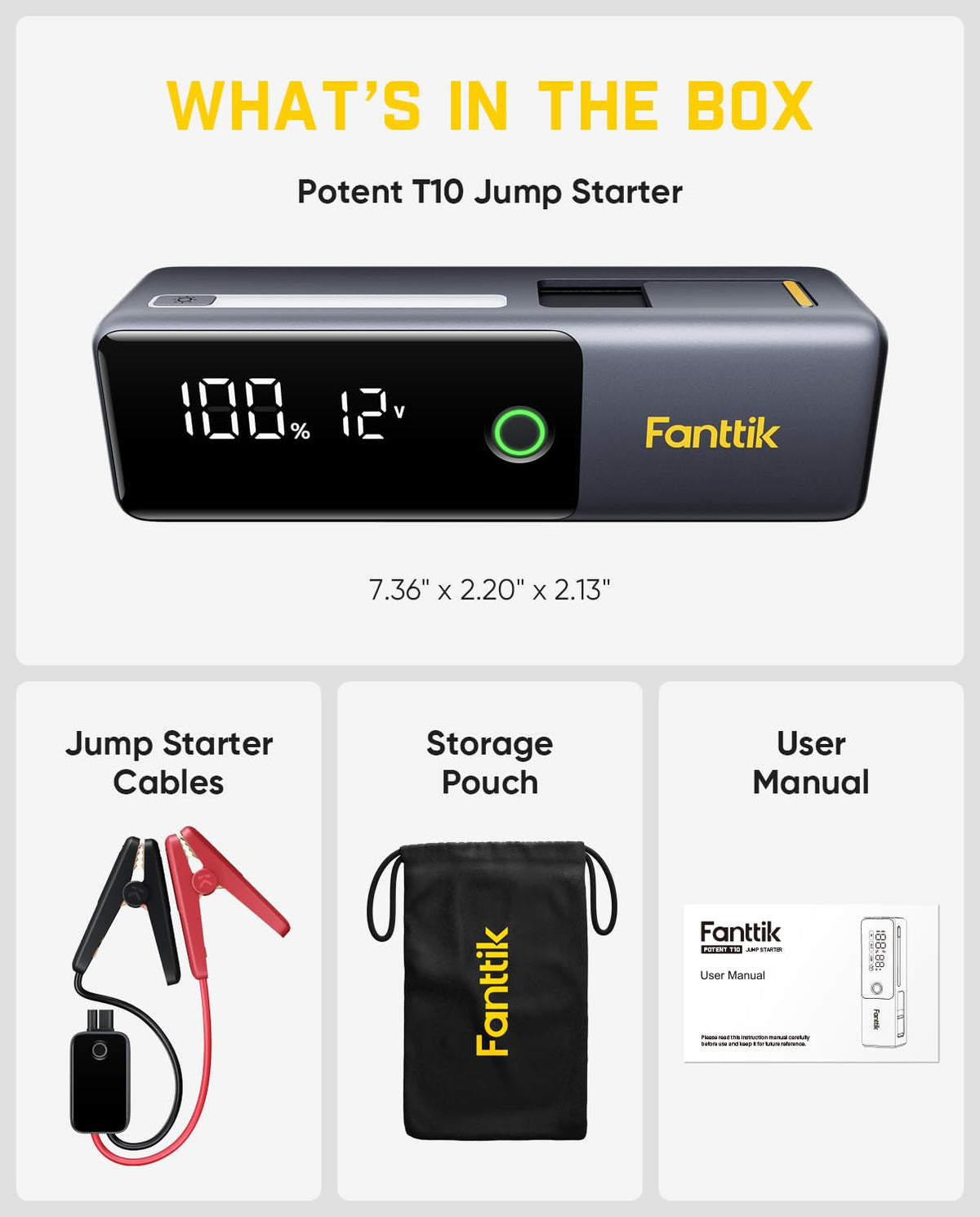 Fanttik Potent T10 tucked inside backpack ready for roadside emergencies