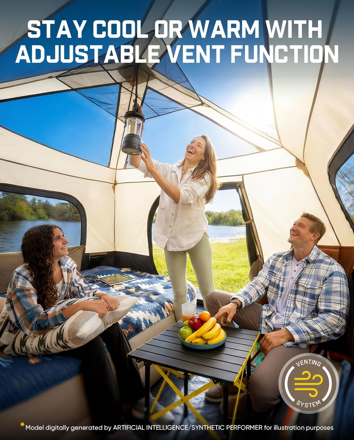 FanttikOutdoor fabric close-up showing seams and water-resistant protection