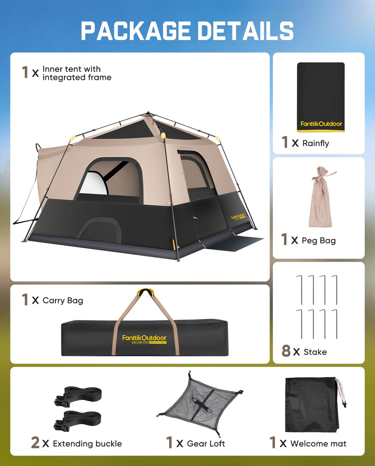 FanttikOutdoor packed tent in carry bag showing portability and compact storage