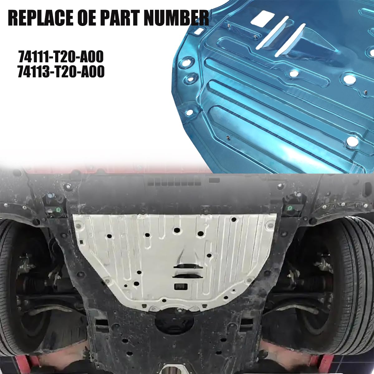 FANXIN splash shield next to ruler showing size and scale