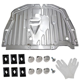 FANXIN front view of splash shield showing OEM shape and fit benefits