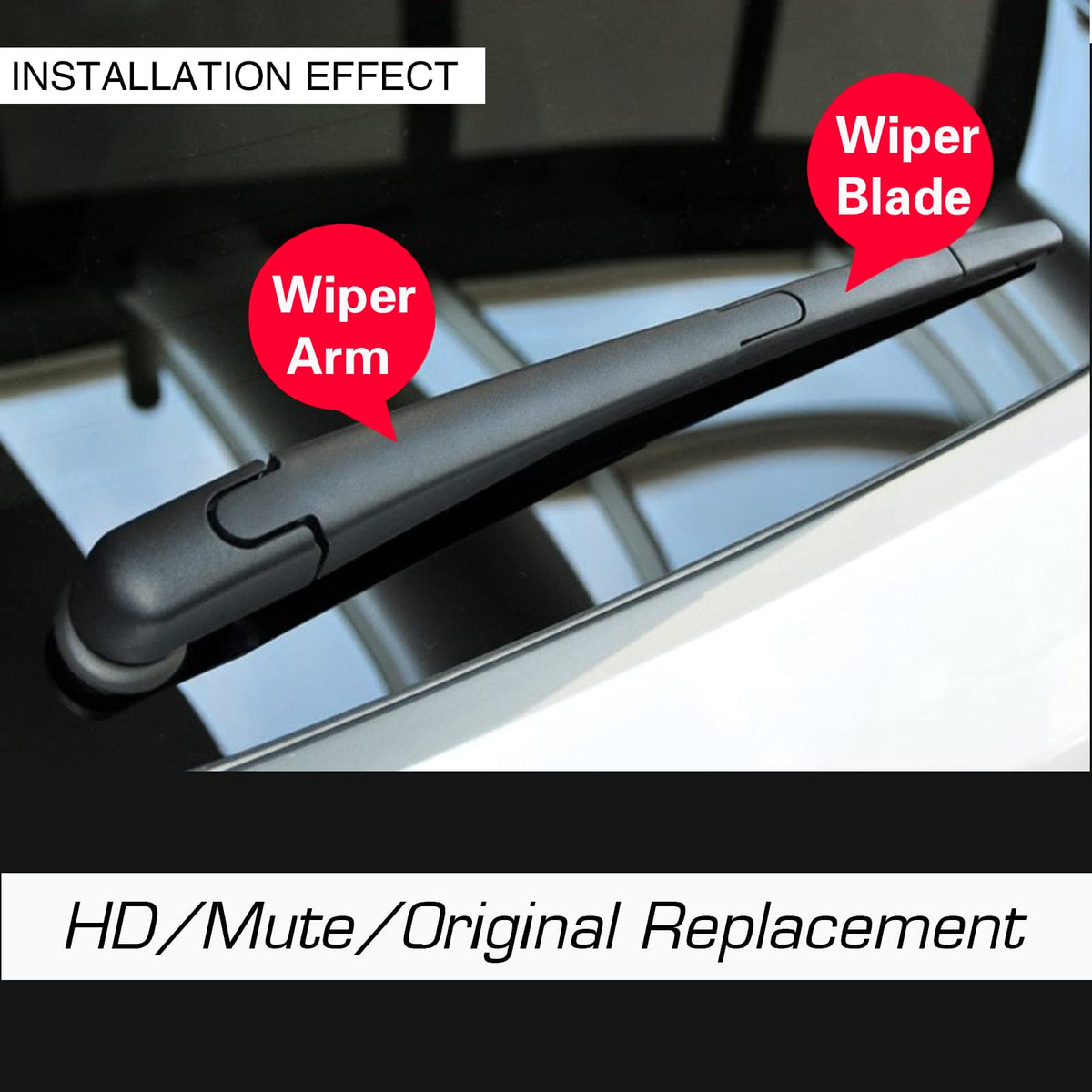 FAPIUO blade installed on Audi windshield reduces noise and improves clearing