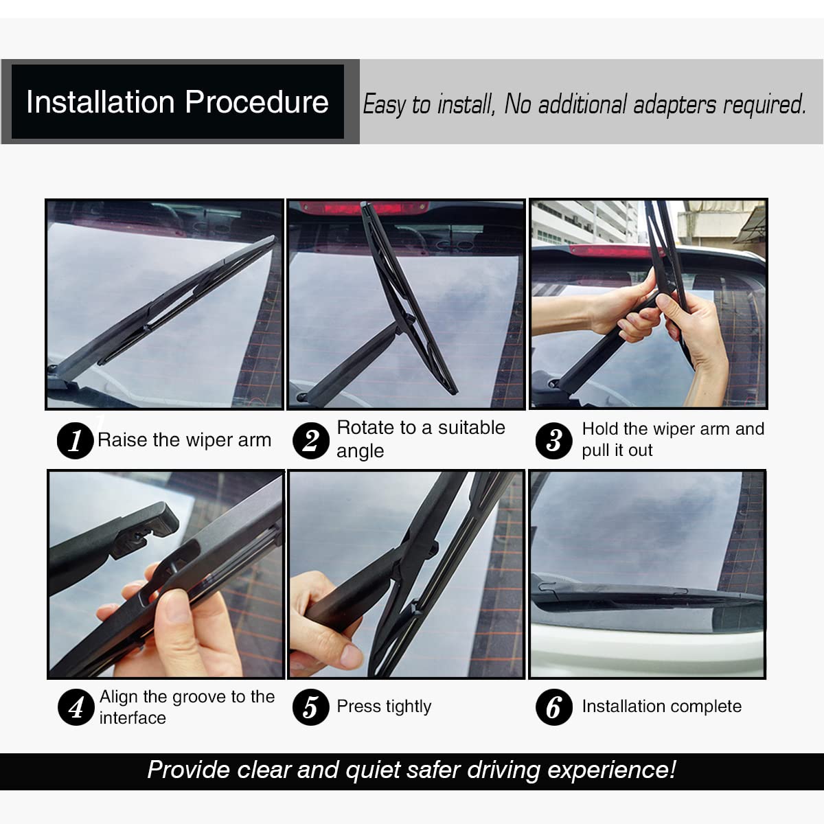 FAPIUO blade installed on BMW windshield improves driver visibility in rain