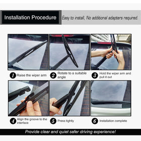 FAPIUO blade installed on BMW windshield improves driver visibility in rain