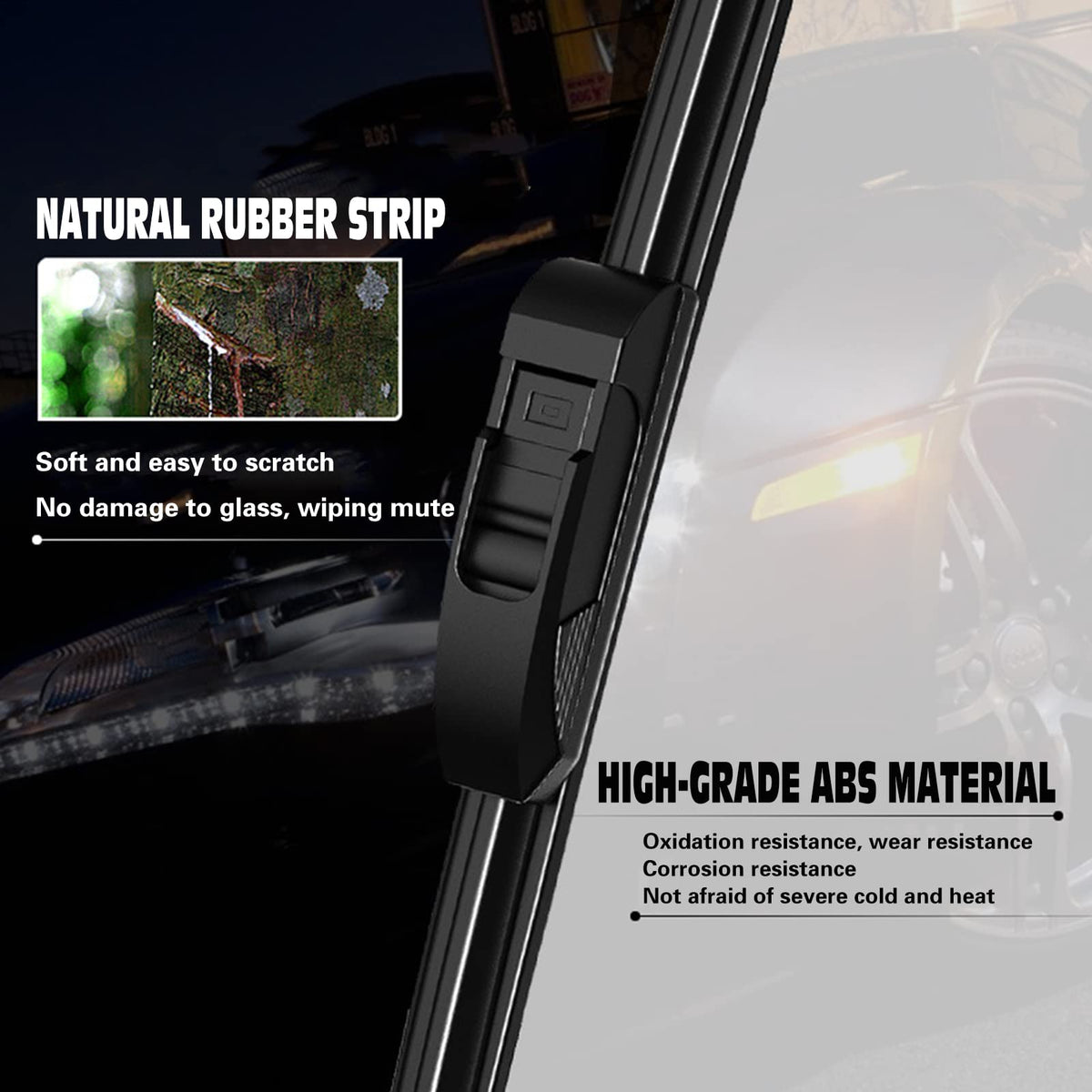 FAPIUO blade installed on Silverado windshield demonstrating clear visibility