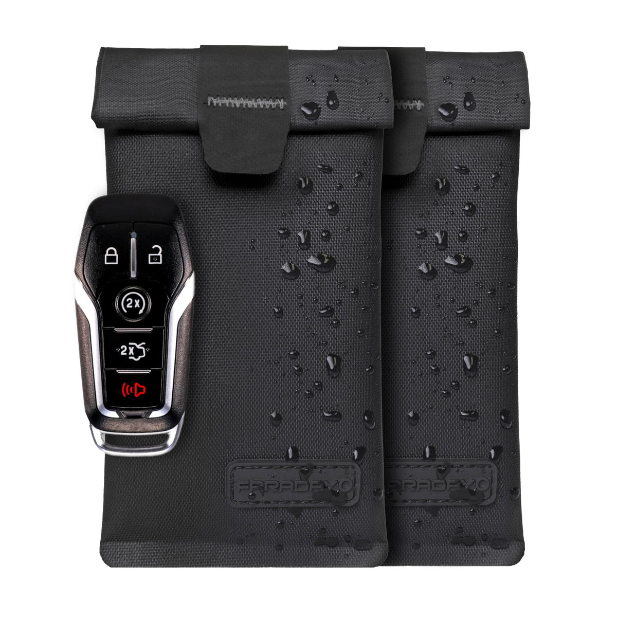 Faraday Defense front view of pouch showing slim protective design and quick access