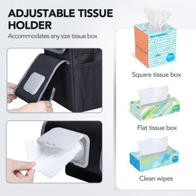 Farasla mesh pockets and elastic straps holding bottles for organized storage