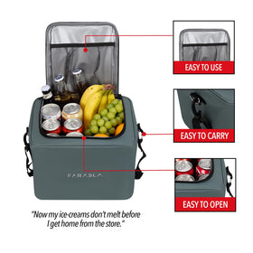 Farasla side pockets and flap pocket image showing organized small-item storage benefit