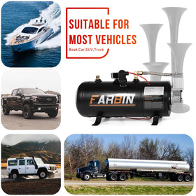 FARBIN compressor unit detail with integrated air filter for dependable performance