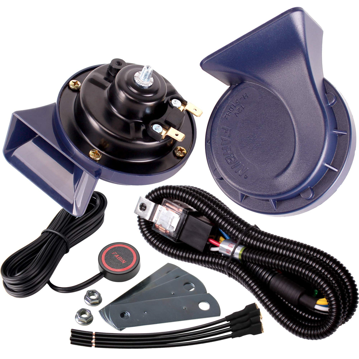 FARBIN horn front view showing compact design and clear benefit of strong sound