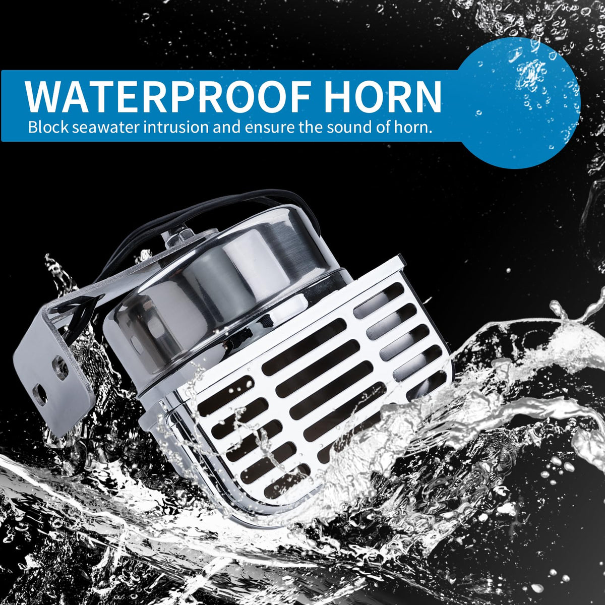 FARBIN horn surface texture highlighting corrosion-resistant stainless finish