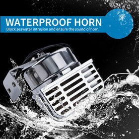 FARBIN horn surface texture highlighting corrosion-resistant stainless finish