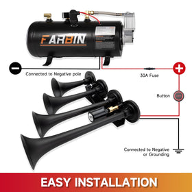 FARBIN horn sounding on roadside showing strong audible warning performance