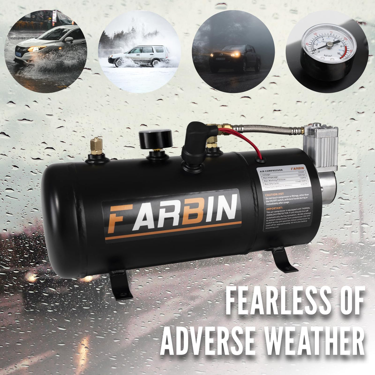 FARBIN mounted underhood installation demonstrating compact fit and protected placement
