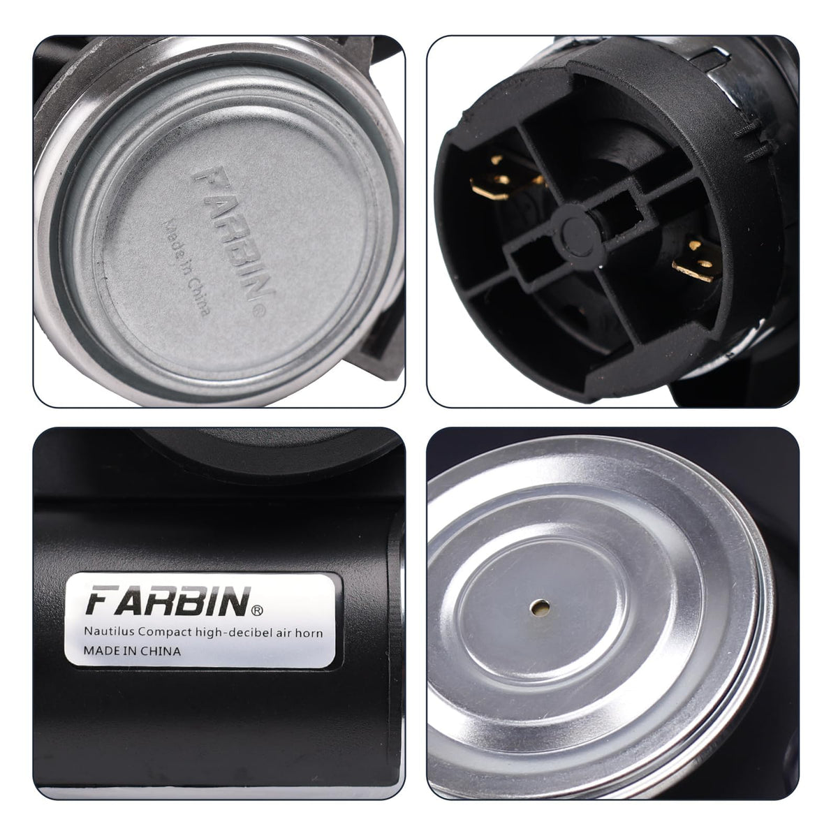 FARBIN trumpet side profile illustrating compact design and powerful sound projection