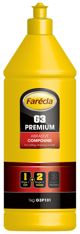 Farécla front packaging showing 1kg bottle and label for clear identification and quick selection