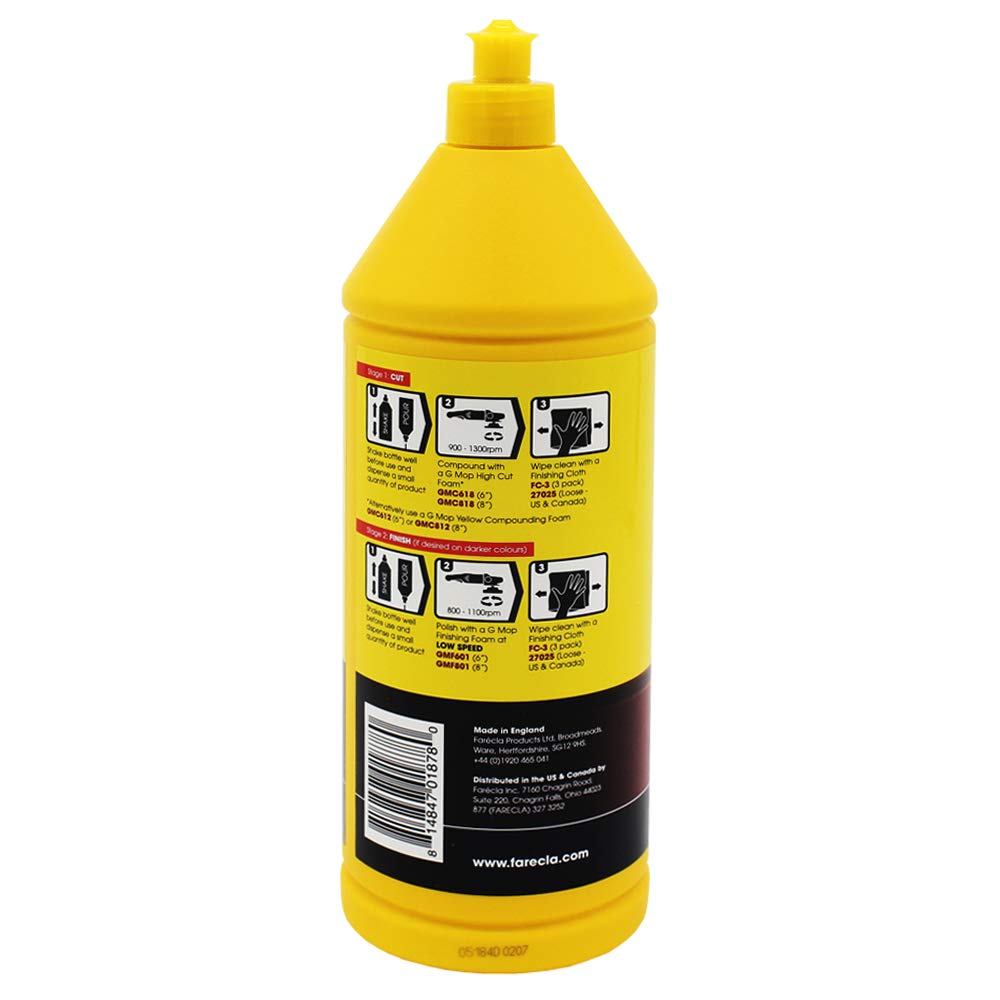 Farécla product in use with polisher demonstrating fast correction and high-gloss finish