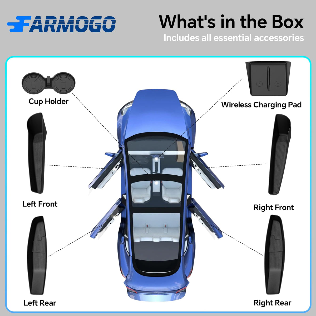 Farmogo before and after door pocket showing protection and cleaner interior