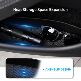 Farmogo wireless charging pad installed in tray offering tidy charging solution