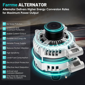 Farrme alternator packaging with part number label ensuring correct replacement